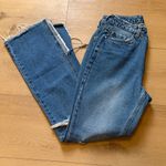 Avec Les Filles  Split Raw Hem Distressed Jeans Photo 2