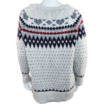 American Eagle  Outfitters Womens Medium Gray Wool Blend Sweater Heart Design Photo 7