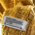 Mossimo Womens Cardigan Sweater Open Front Pockets Textured Yellow XL Photo 3