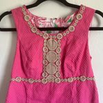 Lilly Pulitzer  Rosie Shift Dress Pink and Gold Tank Sleeveless Women’s 2 Photo 2