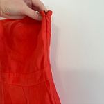 Urban Outfitters COOPERATIVE Bright Coral Orange Strapless Mini Sheath Dress Photo 4