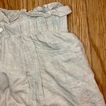 Streetwear Society Beige Linen Paperbag Waist Shorts Womens Medium Photo 4