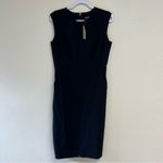 J.Crew Tall Resume dress in Italian wool blend in Black Size 6T NWT Photo 4