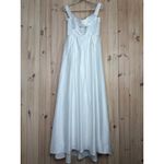 Lulus NWT Extraordinary Vow White Off-the-Shoulder Maxi Dress with Pockets Sz M Photo 1