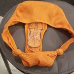 Minimale Animale 💕💕 Knotted Rib Brief Bikini Bottoms - Orange Small S NWOT Photo 7