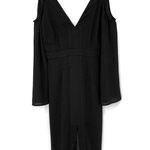 Keepsake In Motion Cold Shoulder Midi Dress Black M Photo 1
