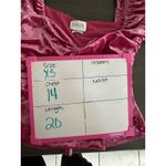 Saylor  Womens XS Cedella‎ Bubblegum Pink Velvet Ruched Peplum Top Photo 9