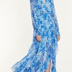 The Kooples ππ Long Dress ~ Blue Floral Print Size 3 = EU 40 Large Photo 0