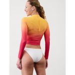 Athleta M North Point Crop Rashguard Monroe Ombre Warm Medium Photo 1