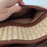 Sakroots  Straw Bag Handbag Purse Floral Print Butterfly Appliqué Peace Dangle Photo 9