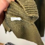 Madewell  Thompson Pocket Pullover Sweater Dark Olive Green Oversized Ribbed M Photo 8