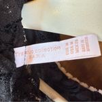 ZARA Black Lace Ruffle Top Medium Photo 2