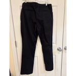 Lee Relaxed Fit Straight Leg Mid Rise Black Wrinkle Free Pants Size 14 Photo 4