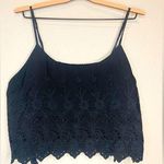 Free People  Eyelet Embroidered Lace Babydoll Tank Size L Photo 0