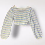 Altar'd State Altar’d State Cropped Briella Knit Striped Sweater Womens Size S Photo 5