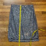 Adrianna Papell Women’s Medium Gray Silver Sequin Lined Knee Length Skirt Party Photo 3