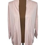 BB Dakota unstructured drapey 3/4 sleeve lounge cardigan in dusty pink size XS Photo 0