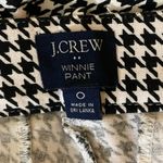 J.Crew Black White Winnie Hounsdtooth Plaid Stretch Crop Career Office Pants 0 Photo 3
