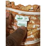 Aerie  Peasant Square Neck Smocked Top With Floral Pattern & Puff Sleeves Size L Photo 2