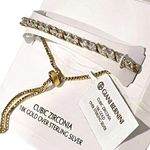 Giani Bernini NEW BOLO BRACELET 18k Gold Plate Cubic Zirconia Marquise Cut NWT Photo 0