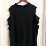 Royal Bones Hot Topic Womens Shirt Black Short Sleeve Cold Shoulder Plus Size 5X Photo 1