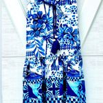 House of Harlow 1960 Blue Hibiscus Skirt NWOT M Size M Photo 0