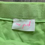 New pink neon green velour skirt Size M Photo 2