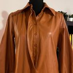 Anthropologie Faux Leather Midi Dress Photo 1