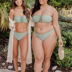 Pinkblush Pink Lilly SEA YOU TOGETHER OLIVE MID-RISE BIKINI BOTTOMS Photo 4