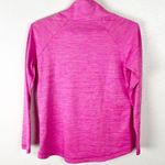 IBKUL Pink Asymmetrical Side Pockets Quarter Zip Pullover, Size Small Photo 2