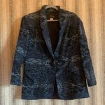 David Paul Blue Black Blazer Coat Jacket Vintage Women’s Western Size Cotton Size M Photo 0