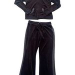 y2k brown velour tracksuit with silver studded details Size M Photo 0