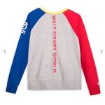 Disney  Parks 2021 Mickey Mouse Colorblock Pullover Sweatshirt Large Photo 2