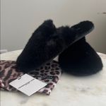 Generation Love NWT -  Esther Fur Slides Slippers Black Size Small (5-7) Photo 1