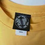 Santa Cruz  Skateboards Logo T Shirt Womens Yellow S Small Checkered Graphic Tee Photo 3