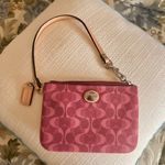 Coach Peyton Dream Small Wristlet Wallet Bordeaux/ Tan F50108 Photo 0