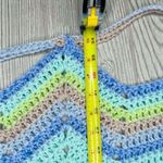 Slouch draw trying style hand made bag / blanket combination unique purse blanke Blue Photo 2