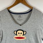 Paul Frank  Monkey Graphic T-Shirt Y2K Womens Large Short Sleeve‎ Gray Top Gray Photo 4