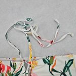 Zaful  White Floral Bandeau Beach Bra Bikini Bralette Swim Top M Medium Photo 2