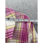 Isaac Mizrahi  Live Women's Button Down Jacket Pink Plaid Size Large Long Sleeve Photo 7