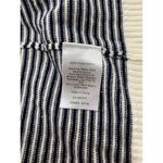 Talbots Cardigan Womens Sp Stripe Open Front Pockets Pima Cotton Knit 3/4 Sleeve Photo 9