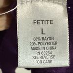 Dressbarn Purple Women's Sweater Petite Large Size undefined Photo 2