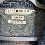 Tommy Hilfiger  womens vintage denim one button blazer jacket blue medium Photo 3