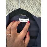 Lacausa  Utility Jumpsuit Women’s XL Navy Blue 100% Cotton Short Sleeve Workwear Photo 3