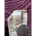 Free People  Pomegranate Wine Back‎ Cutout Knit Top Long Sleeve Sweater L Photo 2