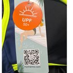 Women's Swimsuit One Piece Blue Black UPF 50+ Yoga Training Medium Photo 4