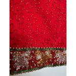 Laurence Kazar Vintage Laurence Kazer Silk beaded red formal cardigan Jacket Coat hoilday large Photo 10