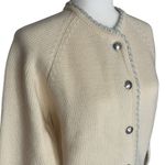 Meister Knit Vintage Wool Knit Cardigan Sweater Cream Baby Blue Cottage No Size Size undefined Photo 2