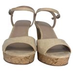 Charles by Charles David Nude Lambert Cork Wedges - Size 9.5 - Women Photo 2