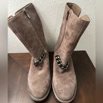 Vince Camuto Keshilla Moto Boot Women’s Brown Sable Suede Leather Ankle Boots Photo 3